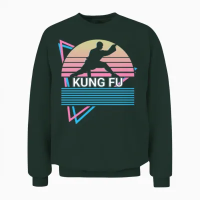 Kung Fu Retro Unisex Sweatshirt - Forest