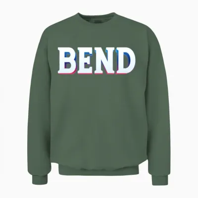 Retro - Bend Unisex Sweatshirt - Military Green