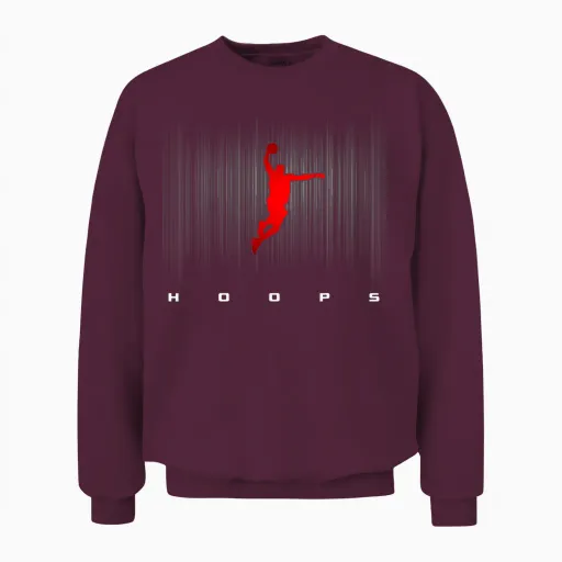 Basketball Clothing Basketball T-Shirt - Black, Small, Classic Fit, Short Sleeve, Unisex-Adults, Boys Unisex Sweatshirt - Maroon
