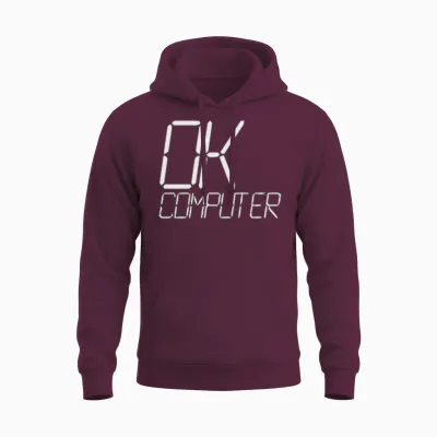 Ok Computer Unisex Hoodie - Maroon