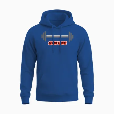 Gym Life Style Unisex Hoodie - Royal