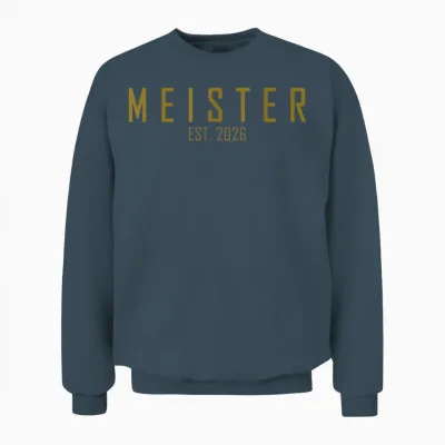 Abschluss Meister Est. 2026 Abgänger Outfit Meisterprüfung Unisex Sweatshirt - Dark Heather