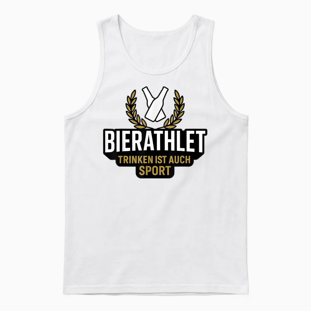 Drinking Is Also Sport - Beer Sportsman Unisex Tank Top in White