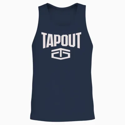 Tapout Logo New Unisex Tank Top - Navy
