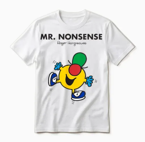 Mr. Men Mr. Nonsense Unisex T-Shirt - White