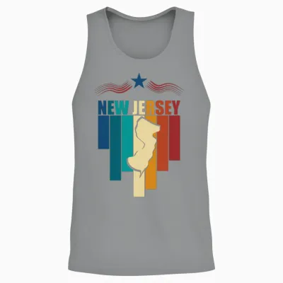 New Jersey Retro Unisex Tank Top - Sport Grey