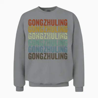 Gongzhuling China Retro Vintage Unisex Sweatshirt - Sport Grey
