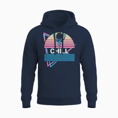 Ice Cream Retro Unisex Hoodie - Navy