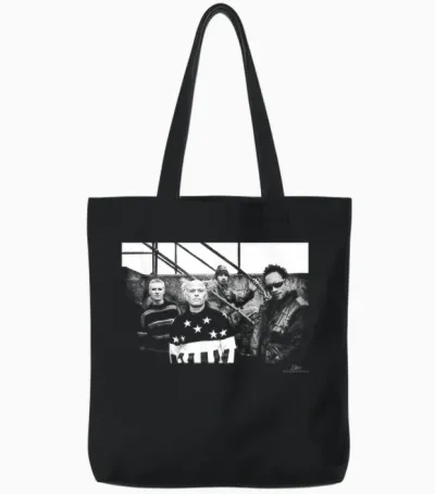Photo the Prodigy Firestarter by Phil Nicholls Tote Bags - Black