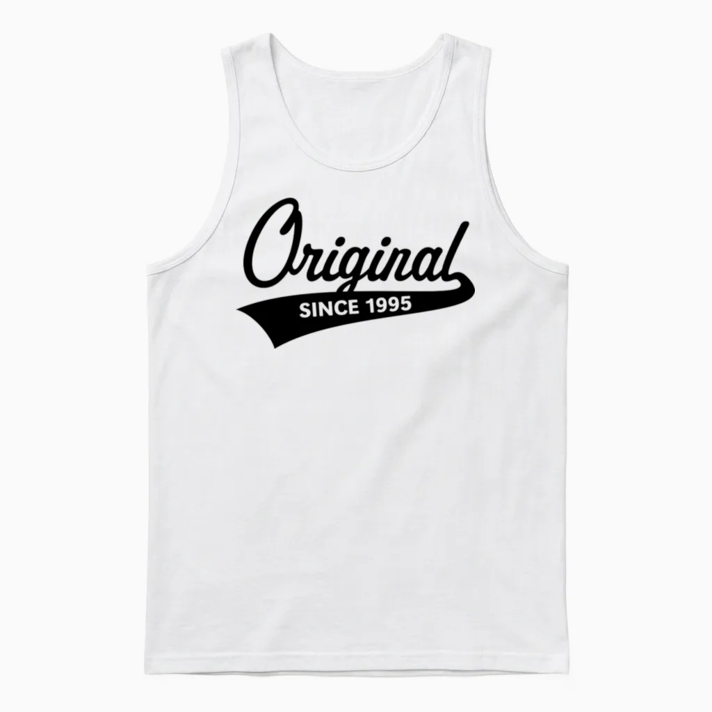 Original Since 1995 (year of Birth, Birthday / B) Unisex Tank Top - White