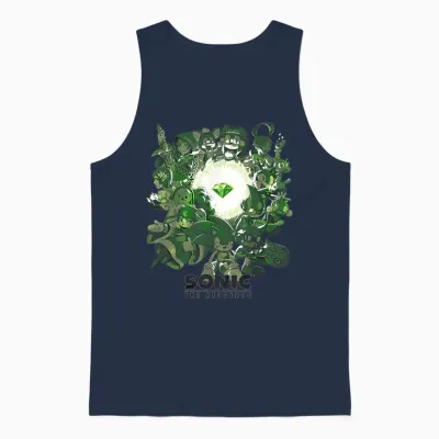Sonic the Hedgehog - Guardians of the Emerald Unisex Tank Top - Navy