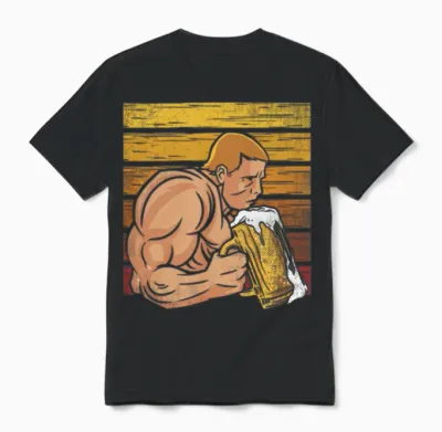 Bodybuilding - Gym Retro Unisex T-Shirt - Black