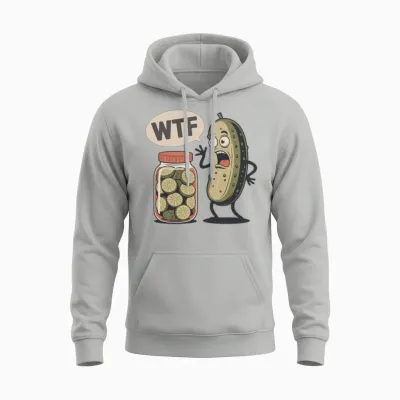 Funny Dill Pickle Unisex Hoodie - Ash