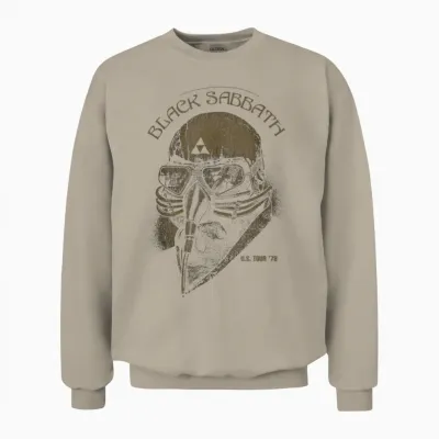 Black Sabbath Official U.s Tour '78 Unisex Sweatshirt - Sand