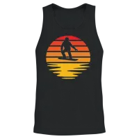 Snowboarding Retro Unisex Tank Top - Black – 2