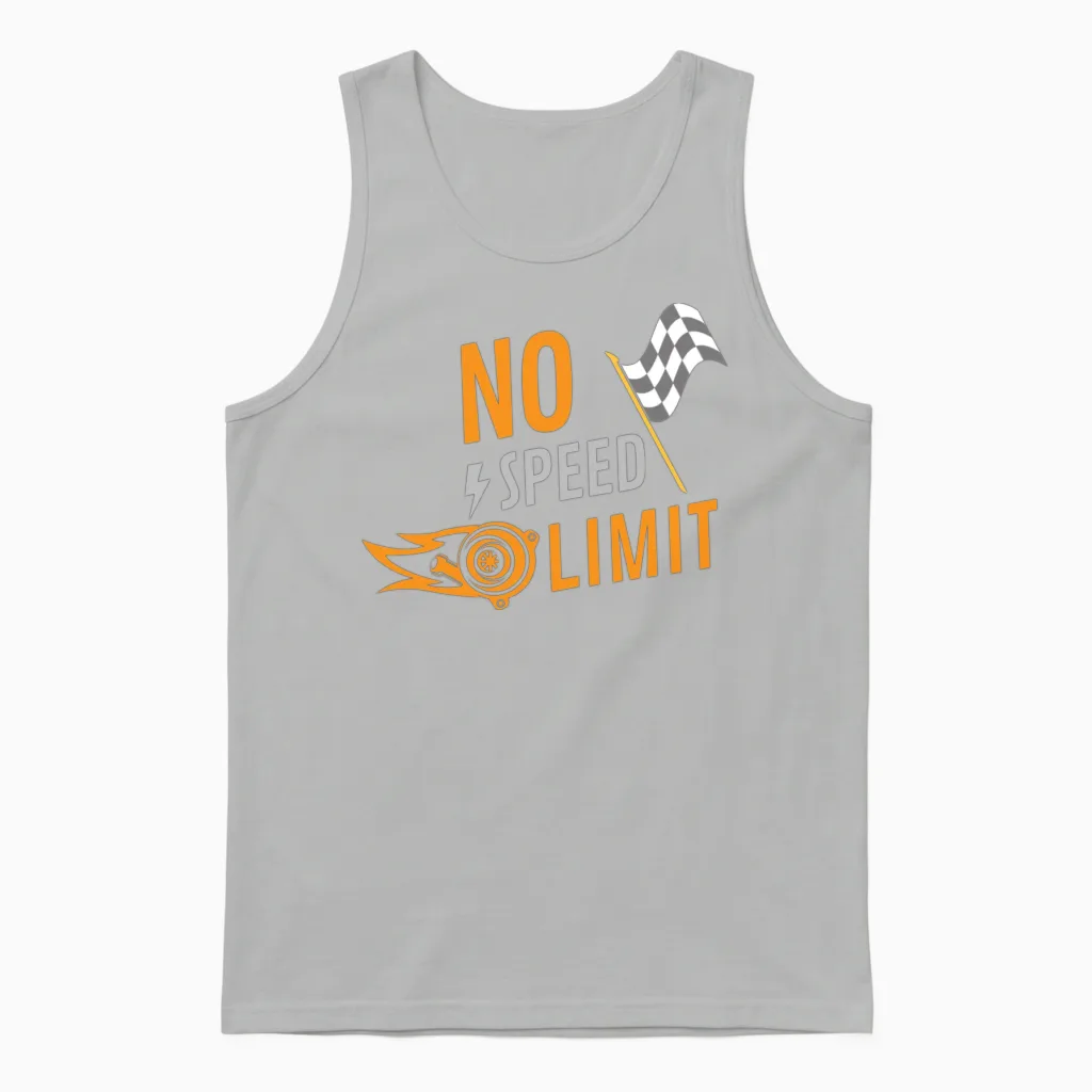 No Speed Limit Unisex Tank Top in Ash