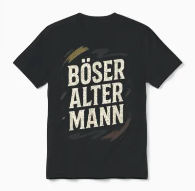 Böser Alter Mann - Böser Humor Schwarzer Humor Unisex T-Shirt - Black