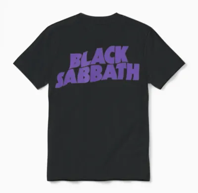 Black Sabbath Purple Logo Unisex T-Shirt - Black