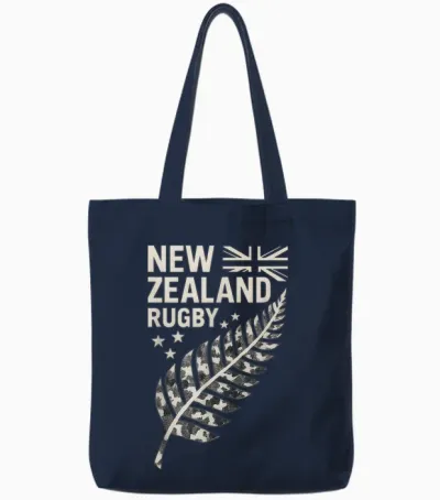 New Zealand Rugby Silver Fern Tote Bags - Navy