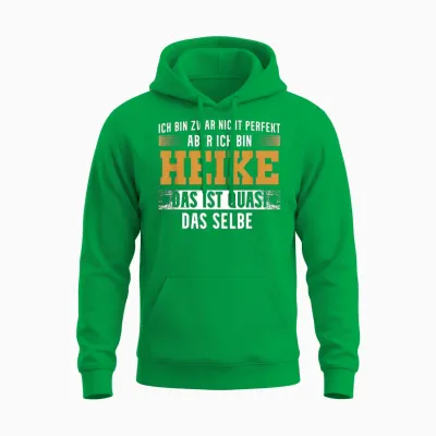 Name Heike Ich Bin Heike T-Shirt, Black Unisex Hoodie - Irish Green