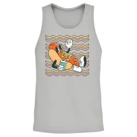 Retro Cool Hot Dog — Lovers Gift Unisex Tank Top - Ash – 2