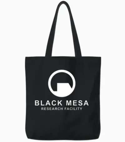 Black Mesa Research Facility Tote Bags - Black