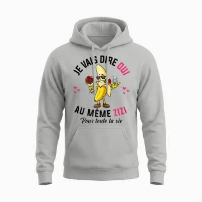 Evjf Same Zizi T-Shirt for the Whole Life Bride Unisex Hoodie - Ash