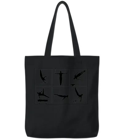 Men's Gymnastics, Gymnast Tote Bags - Black