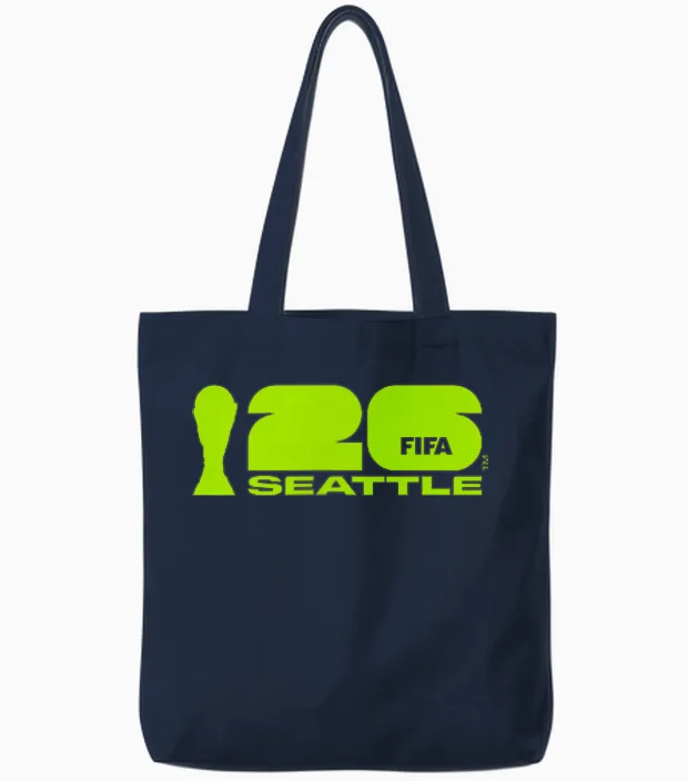 Poster Coupe Du Monde De La Fifa 26 Seattle Tote Bags in Navy