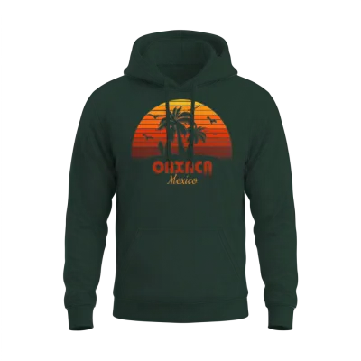 Cool Oaxaca Mexico Beach Sunset Souvenir Unisex Hoodie - Forest