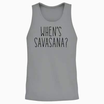When's Savasana Unisex Tank Top - Sport Grey