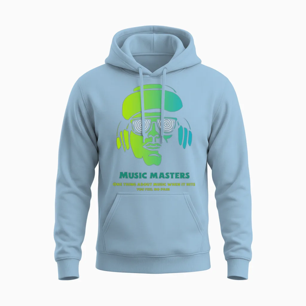 Music Masters - Festival Lovers Unisex Hoodie - Light Blue