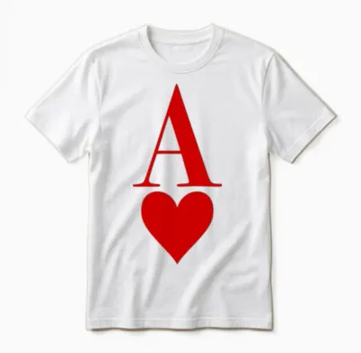 Playing Cards Suit Unisex T-Shirt - White