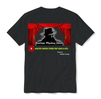 Mystery Movies from the 1930's & 40's Unisex T-Shirt - Black