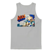 Atlas the Mighty Unisex Tank Top - Ash – 1