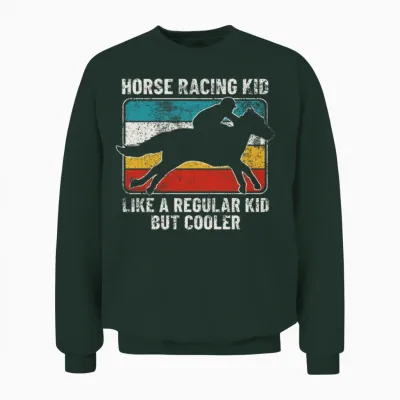 Horse Racing Kid Horse Racing Unisex Sweatshirt - Forest