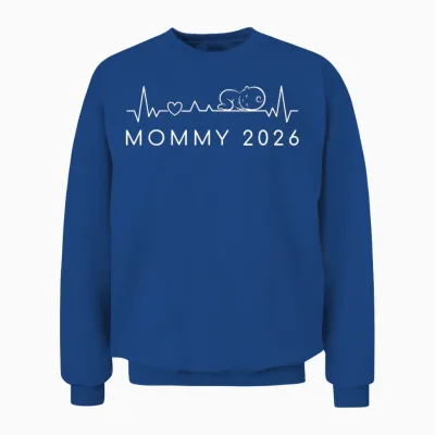 Mommy 2026 Baby Ankündigung for Soon to Be World's Best Mom Unisex Sweatshirt - Royal