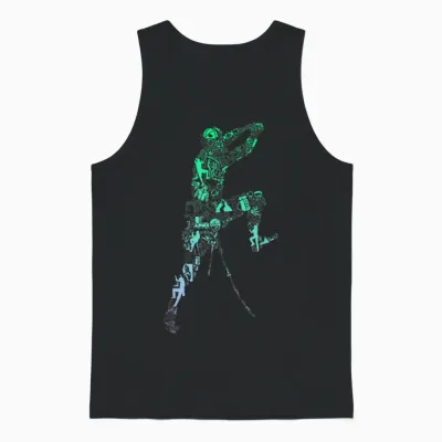 Boulder-T-Shirt Für Kletterer | Jungen Klettern Unisex Tank Top - Black