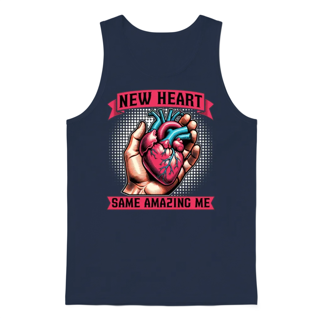 Transplant Surgery New Heart Same Surgical Tech Unisex Tank Top - Navy