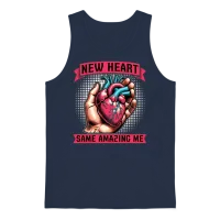 Transplant Surgery New Heart Same Surgical Tech Unisex Tank Top - Navy – 1