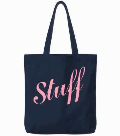 Stuff Tote Bags - Navy