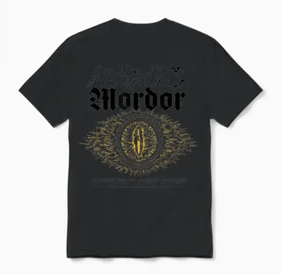 Lord of the Rings Mordor Eye of Sauron Unisex T-Shirt - Black