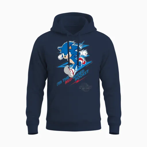 Sonic the Hedgehog: Movie 3 Unisex Hoodie in Navy