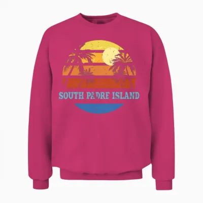 South Padre Island Texas South Padre Island Beach Unisex Sweatshirt - Heliconia