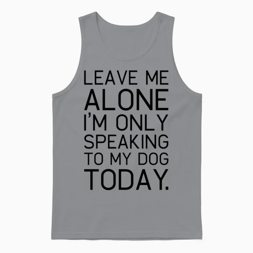 Only My Dog Understands. - Lovers Unisex Tank Top in Sport Grey