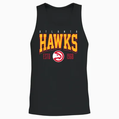 Nba Official Atlanta Hawks Battle Tested Unisex Tank Top - Black