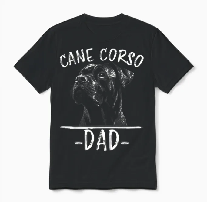 Cane Corso Papa Hund Cane Corso Unisex T-Shirt in Black