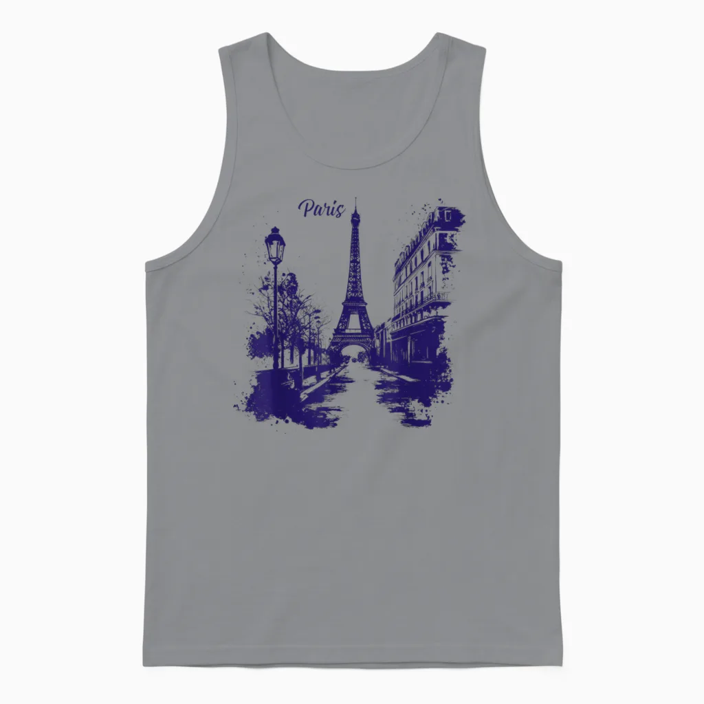 Paris Outfit Für Französische Herren Und Damen Frankreich Unisex Tank Top in Sport Grey