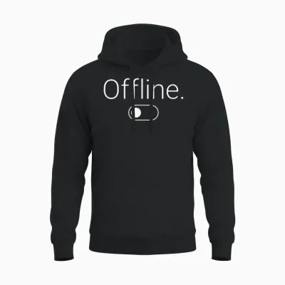 Offline Unisex Hoodie - Black