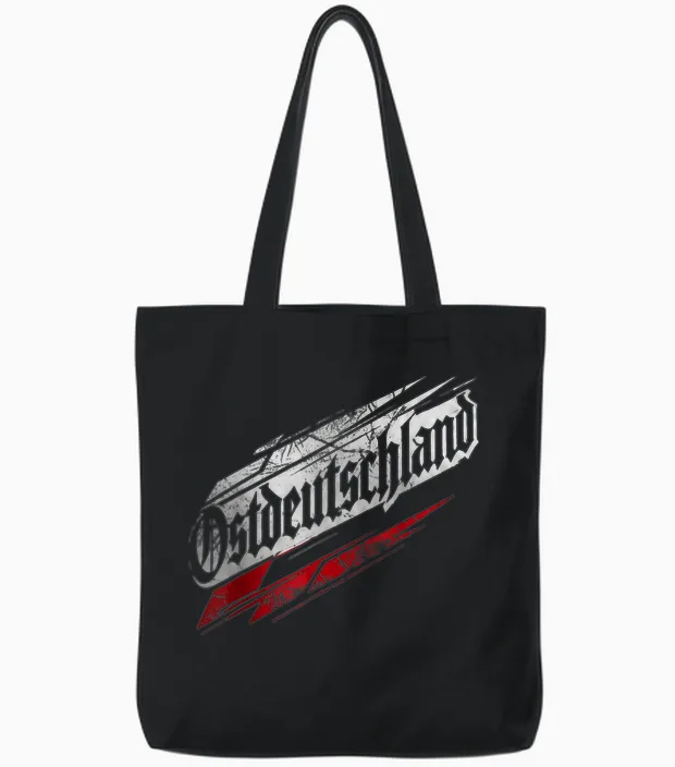 Ostdeutschland Vintage Klassik Tote Bags in Black